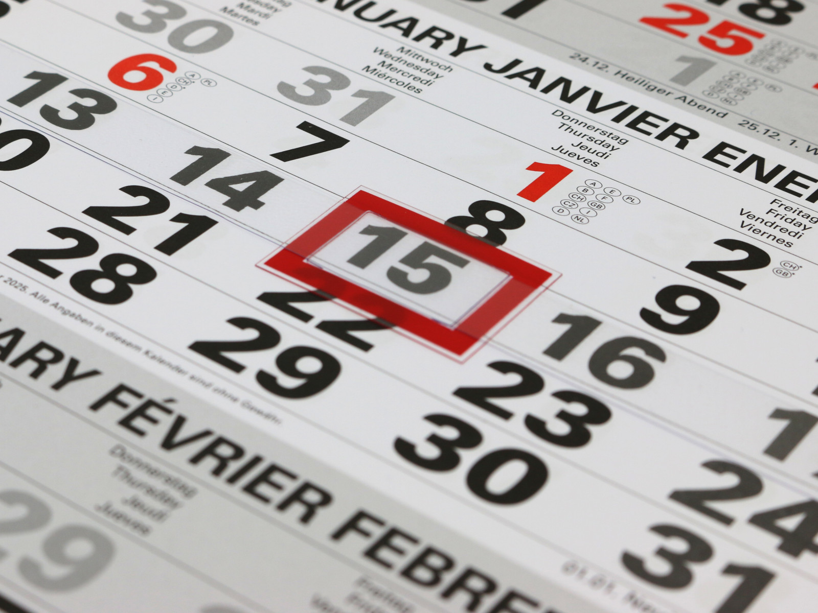 Erotischer 4-Monatskalender Kompakt 2026 mit rotem Datumsschieber