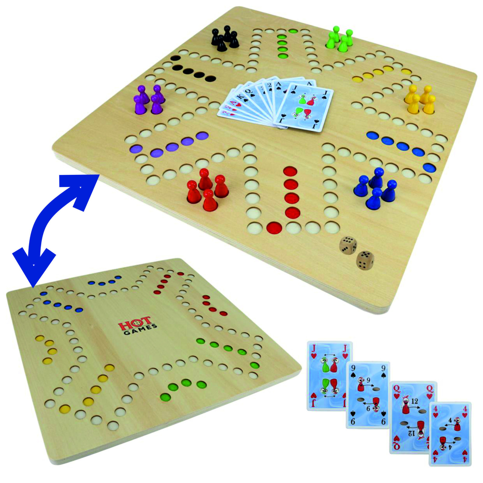 XXL Tock Brettspiel für 2, 4& 6 Spieler