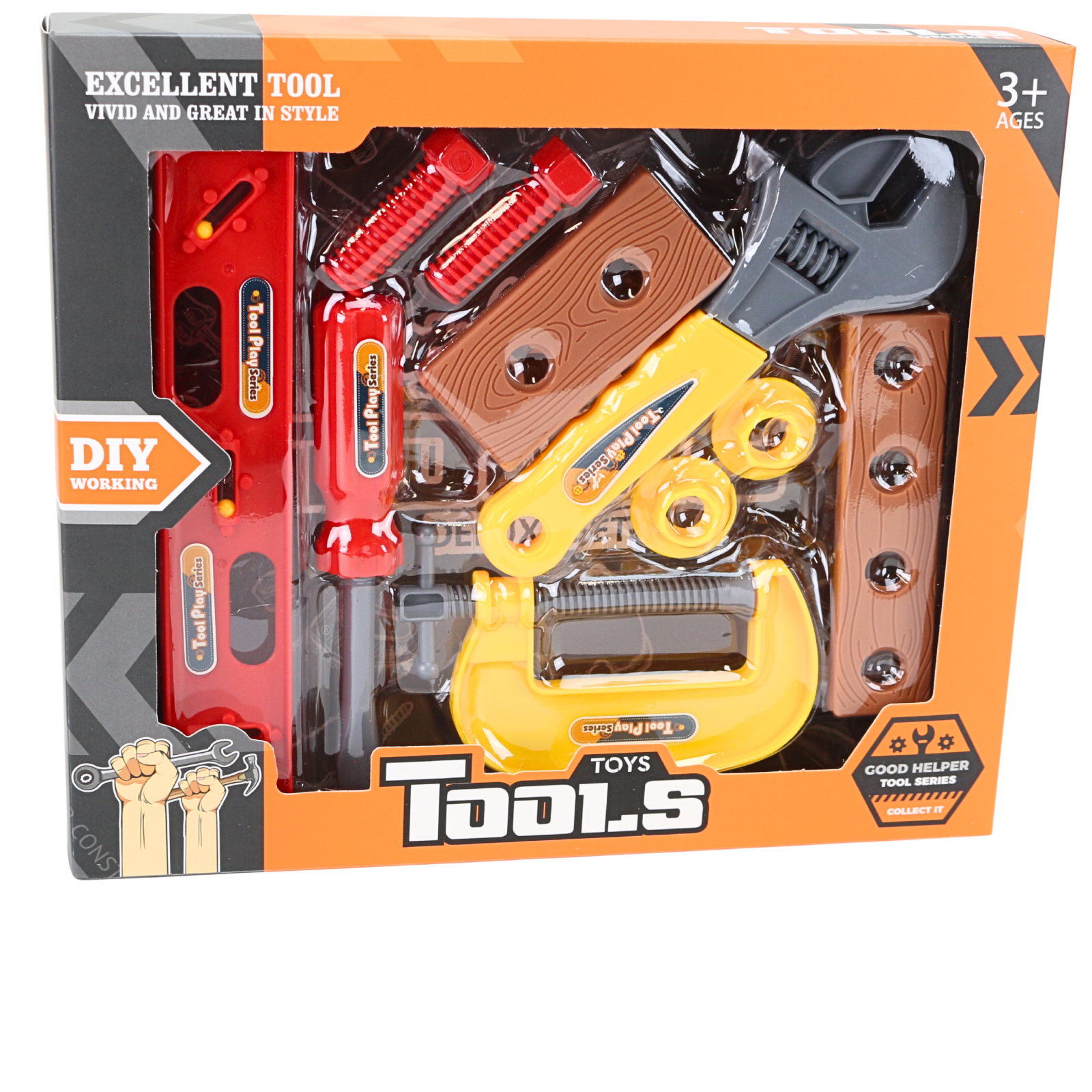 10-teiliges Spielzeug Werkzeug Set für Kinder in Originalverpackung