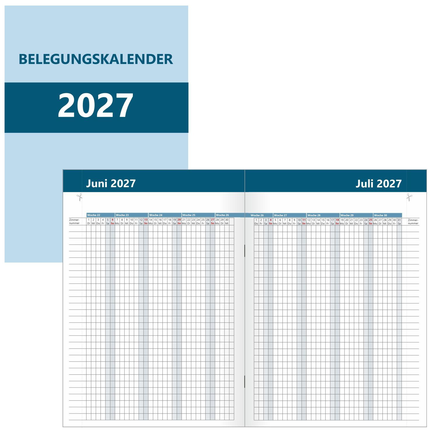 Belegungskalender für Vermieter 2027