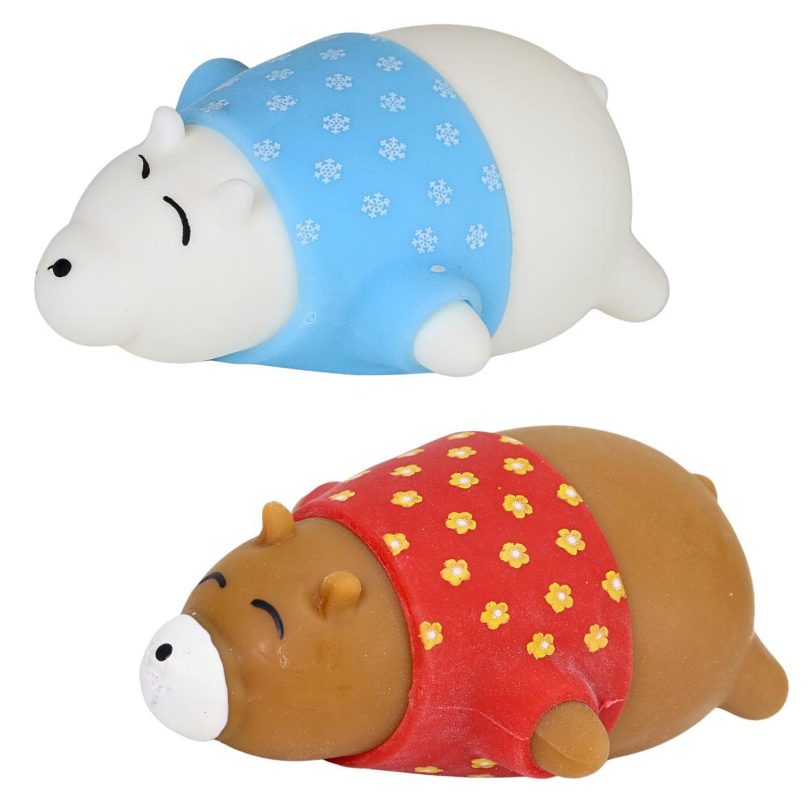 Knautschball in Bärenform in 2 Varianten- Eisbär und Braunbär