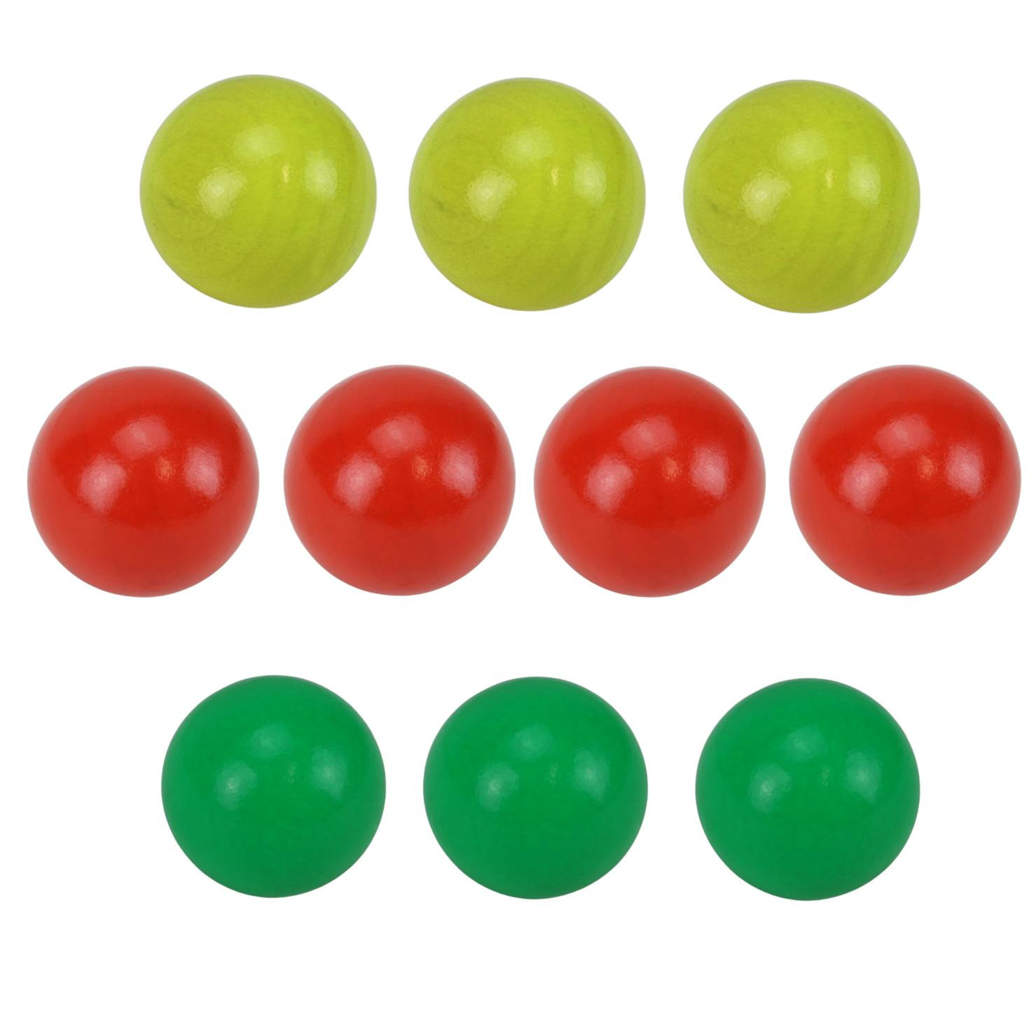 10 Zielkugeln für Boule in verschiedenen Farben Durchmesser 30mm