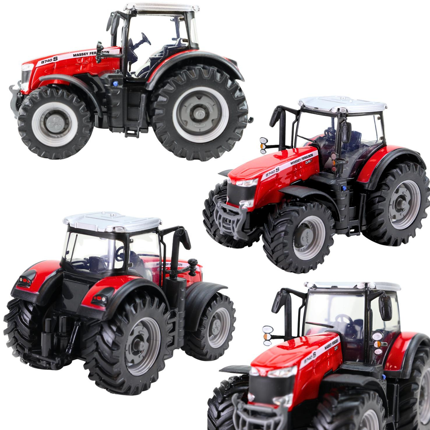Modellauto Traktor Massey Ferguson 8740S in rot