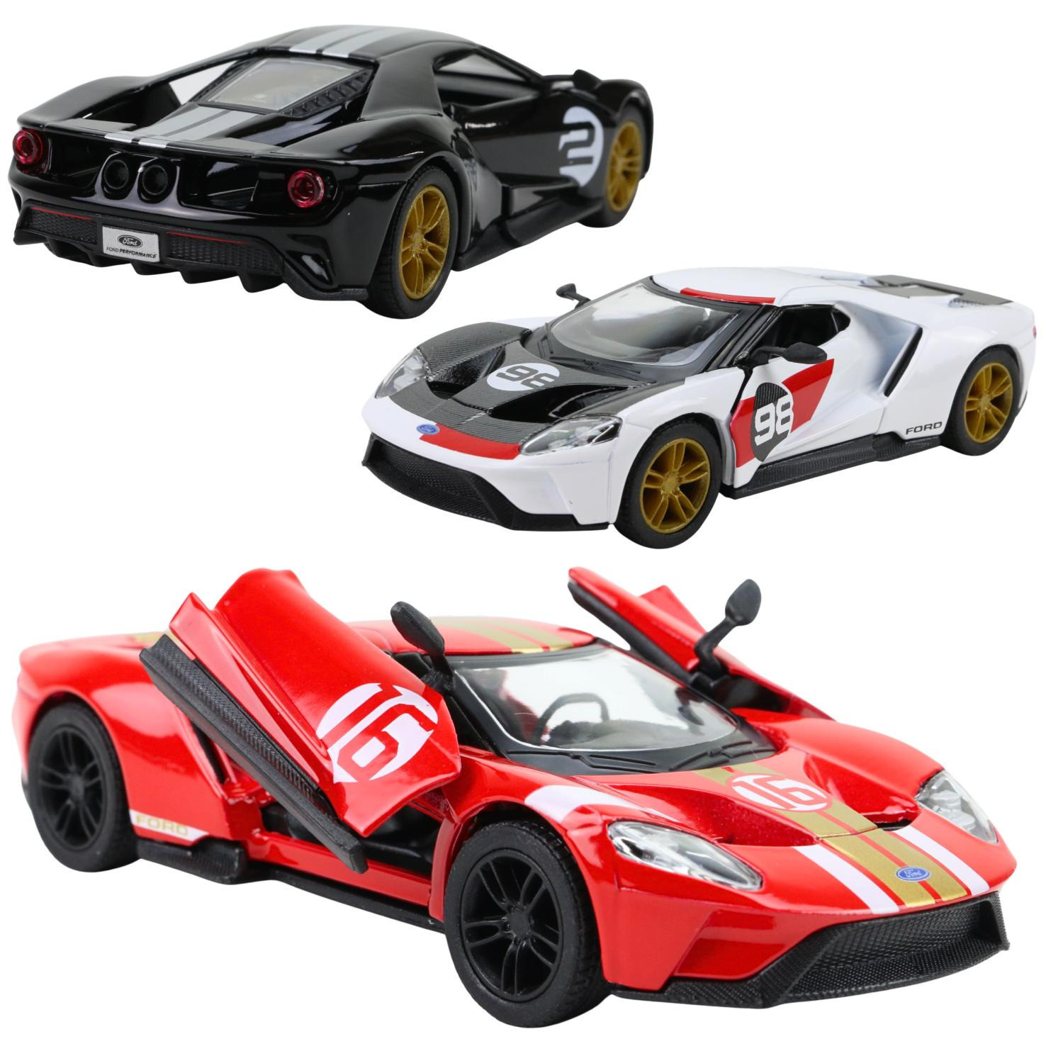 Modellauto Ford GT Heritage Edition in 3 verschiedenen Farben