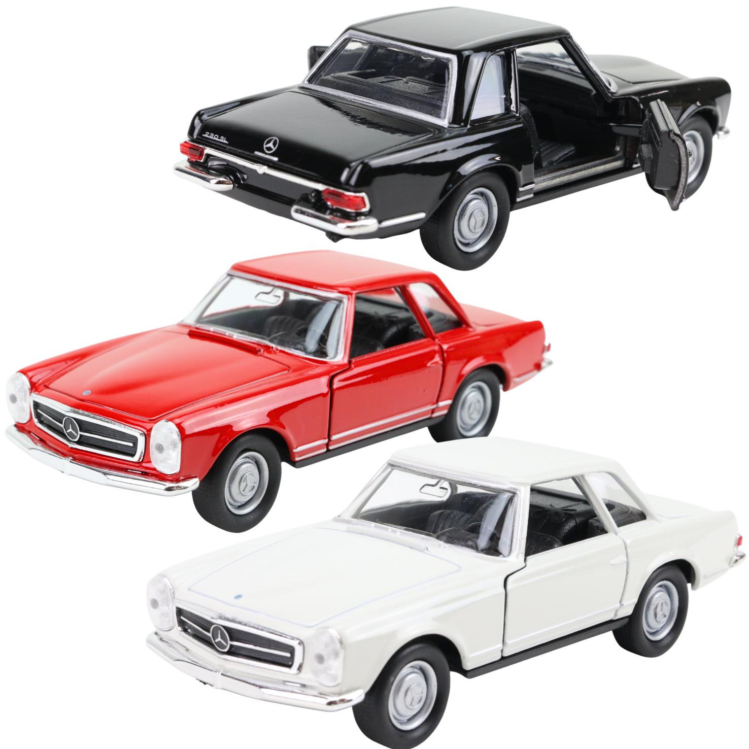 Modellauto Mercedes Benz 230SL in 3 verschiedenen Farben