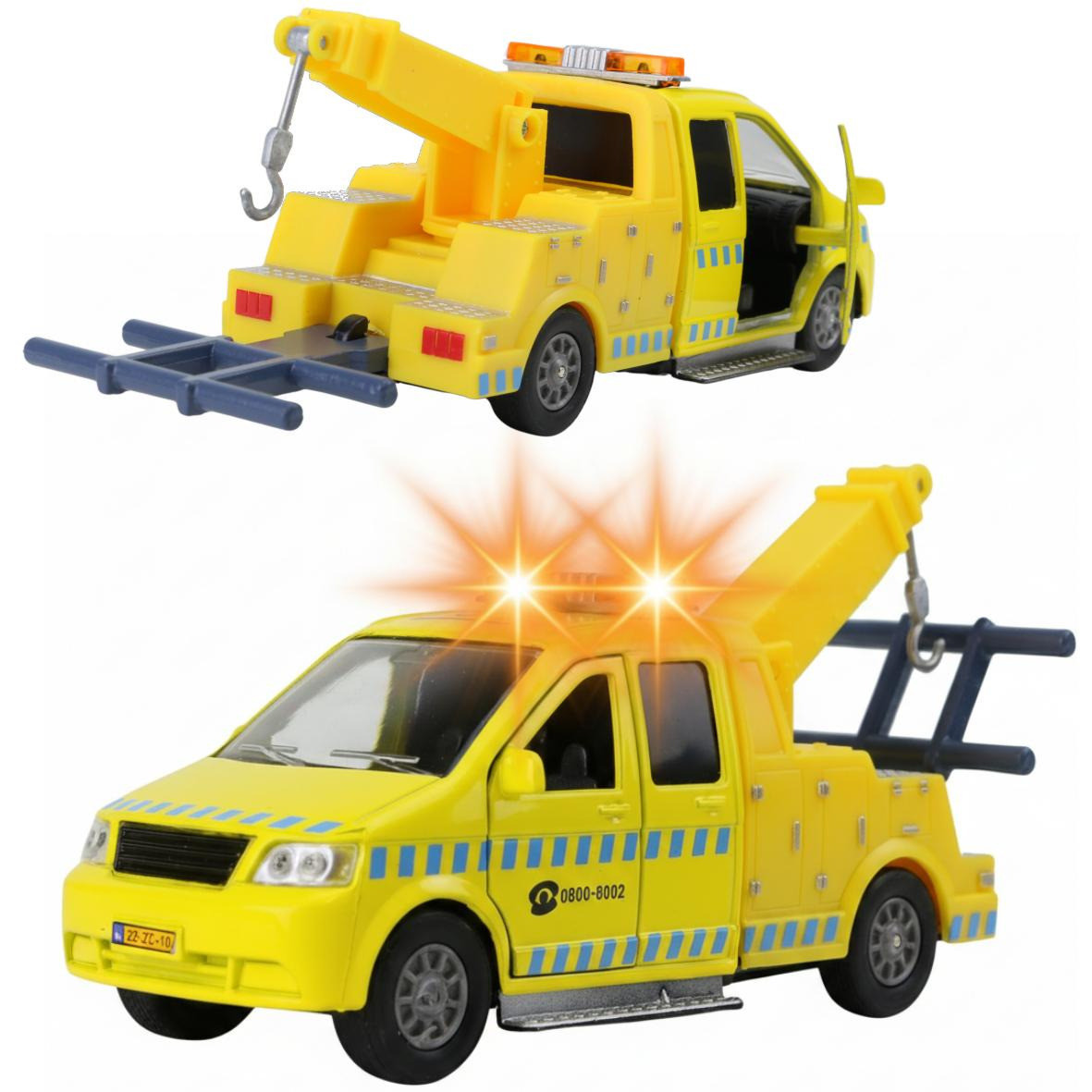 Modellauto Abschleppwagen mit Licht und Sound