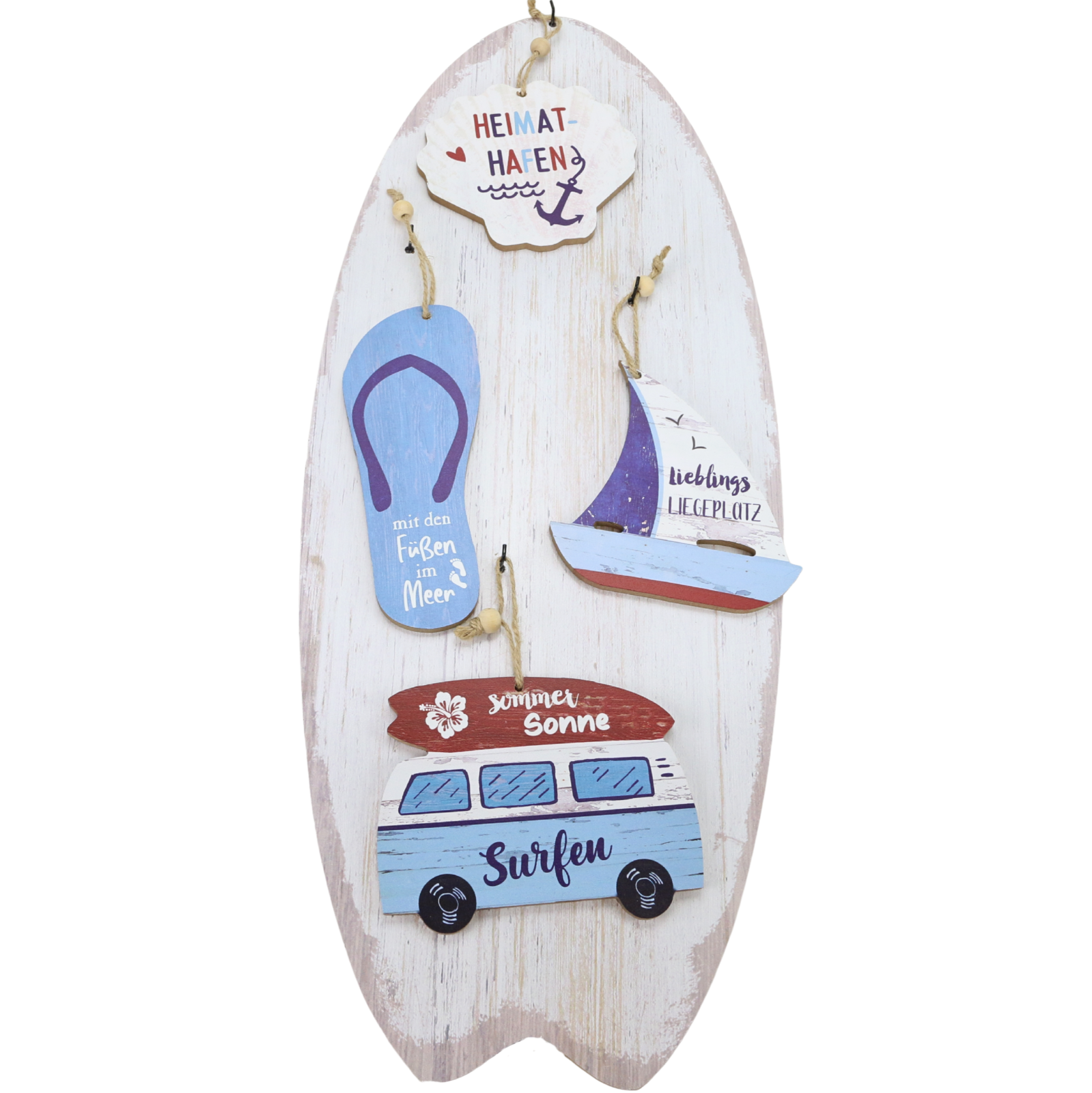 maritime Holzschilder im Vintage Look mit verschiedenen Motiven