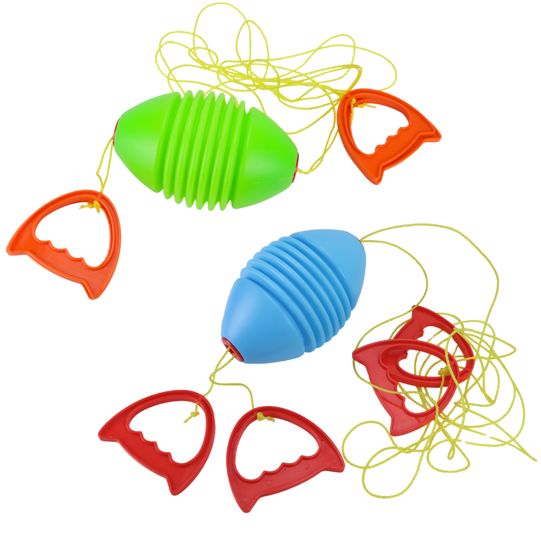Zoomball Zugspiel mit Ball auf Schnur in zwei Farben