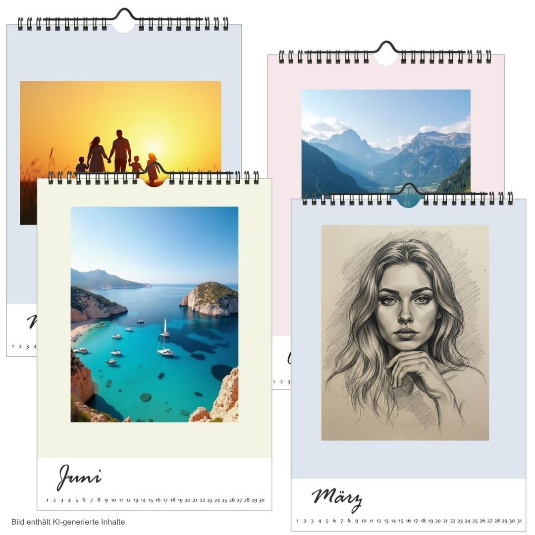 Gestaltungsbeispiele immerwährender Bastelkalender