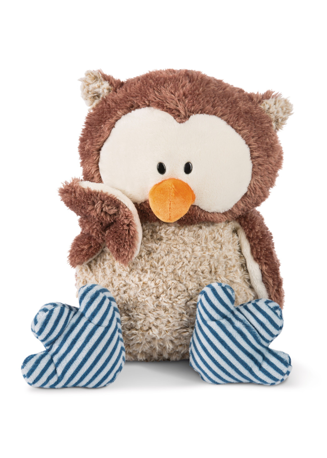 NICI Kuscheltier Eule Oscar mit Ringelsocken