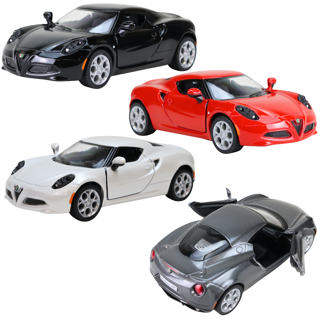 Modellauto Alfa Romeo 4C in 4 Farben