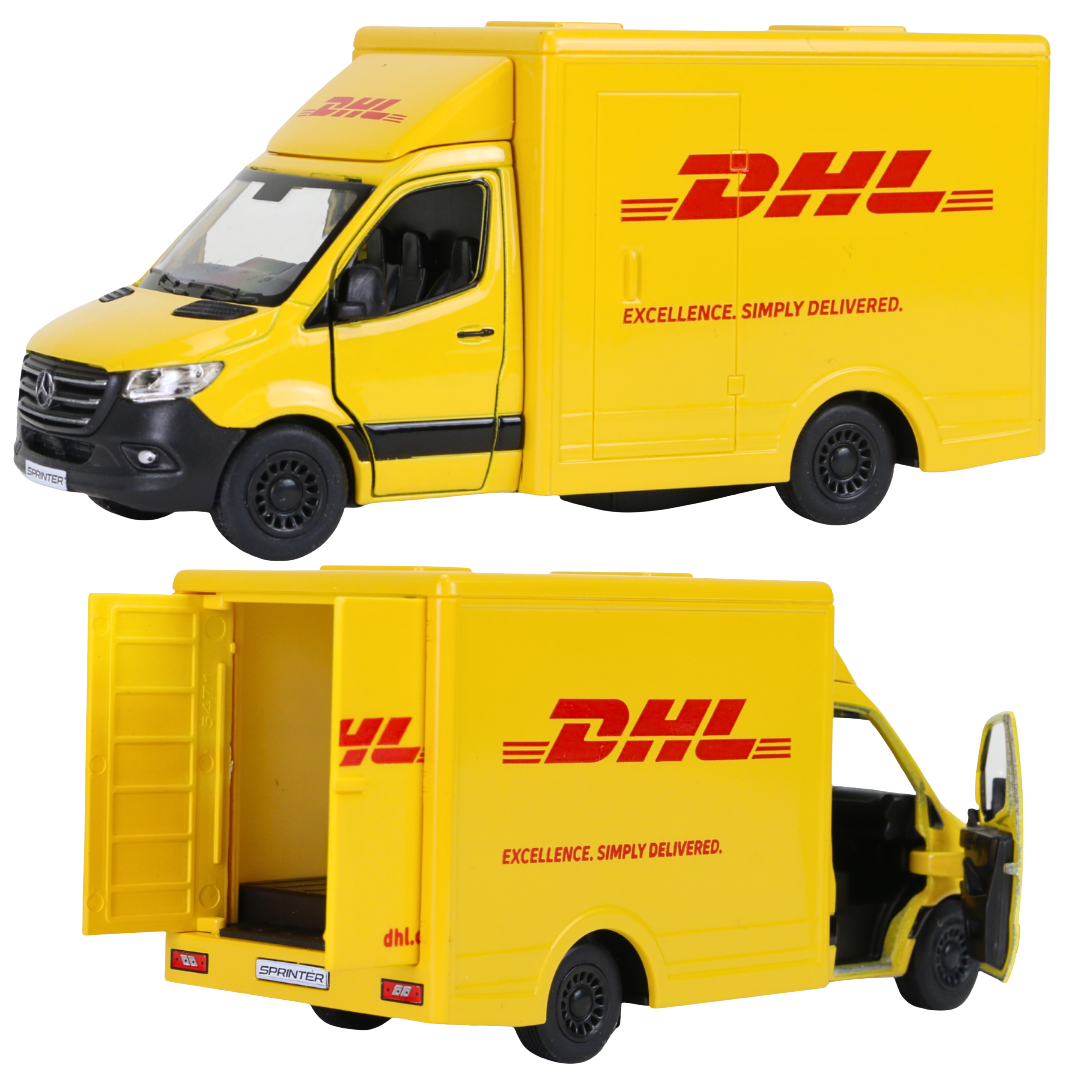 Modellauto DHL Mercedes Sprinter mit Kofferaufbau