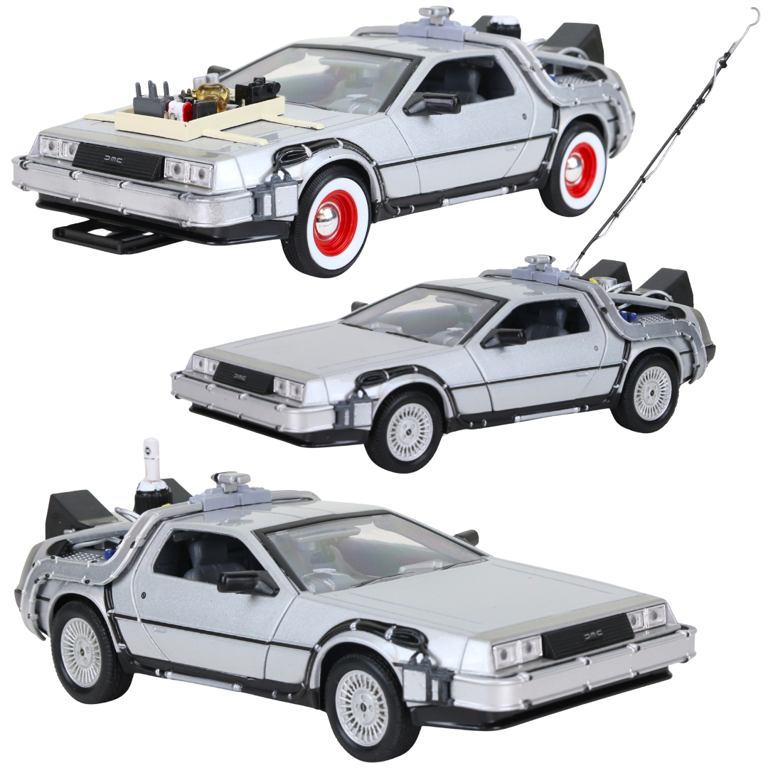 Modellauto Delorean aus den Zurück in die Zukunft-Filmen