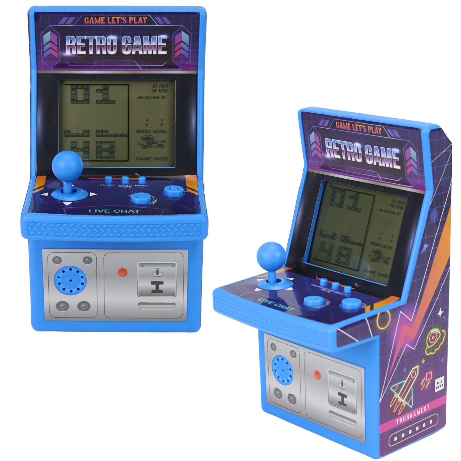 Mini Retro Arcade Spielkonsole in Automatenform